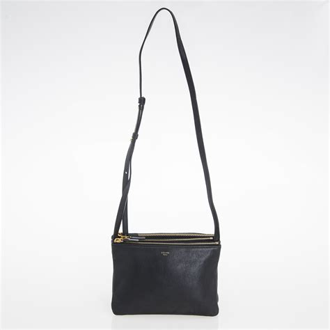 celine trio black small|celine tie trio 9x6.